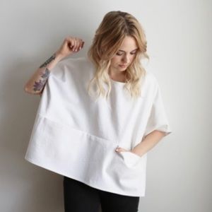 JAMIE+THE JONES Denim Pocket BoxTop